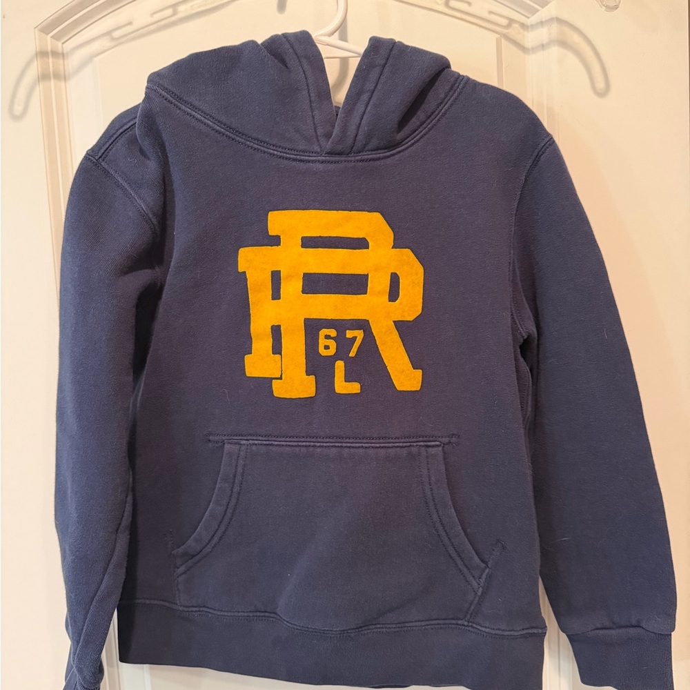 Polo Ralph Lauren Navy Hoodie - Sz 7